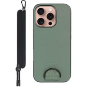 WORK37IP-GN-IP16PRO [iPhone 16 Pro 用 首掛けスマホケース/ネックストラップ付き ホーリーグリーン]