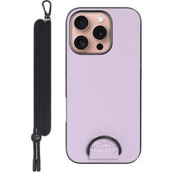 WORK37IP-PL-IP16PRO [iPhone 16 Pro 用 首掛けスマホケース/ネックストラップ付き ラベンダーパープル]