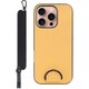 WORK37IP-YL-IP16PRO [iPhone 16 Pro 用 首掛けスマホケース/ネックストラップ付き イエローベージュ]