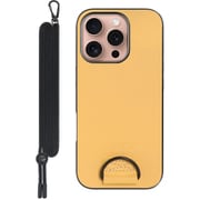 WORK37IP-YL-IP16PRO [iPhone 16 Pro 用 首掛けスマホケース/ネックストラップ付き イエローベージュ]