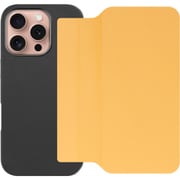WORK38IP-OG-IP16PRO [iPhone 16 Pro 用 PUレザースマホケース/ストラップホール＆カードポケット付き メープルオレンジ]
