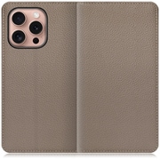 WORK47IP-GB-IP16PRO [iPhone 16 Pro 用 本革スマホケース/スタンド機能＆カードポケット付き グレージュ]
