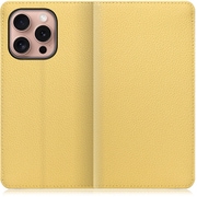 WORK47IP-YL-IP16PRO [iPhone 16 Pro 用 本革スマホケース/スタンド機能＆カードポケット付き ジャスミンイエロー]
