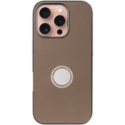 WORK48IP-BN-IP16PRO [iPhone 16 Pro 用 本革スマホケース/スタンド機能＆ストラップホール付き ラテブラウン]