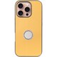 WORK48IP-YL-IP16PRO [iPhone 16 Pro 用 本革スマホケース/スタンド機能＆ストラップホール付き イエローベージュ]