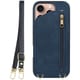 WORK54IP-BU-IP16PRO [iPhone 16 Pro 用 背面型スマホショルダーケース/ロングストラップ＆カードポケット付き クラシックブルー]