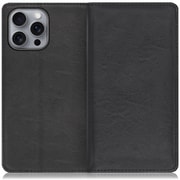 WORK10IP-BK-IP16PM [iPhone 16 Pro Max 用 本革スマホケース/スタンド機能＆カードポケット付き ブラック]