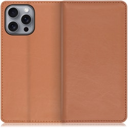 WORK10IP-BN-IP16PM [iPhone 16 Pro Max 用 本革スマホケース/スタンド機能＆カードポケット付き ブラウン]