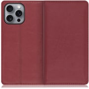 WORK10IP-RD-IP16PM [iPhone 16 Pro Max 用 本革スマホケース/スタンド機能＆カードポケット付き ワインレッド]