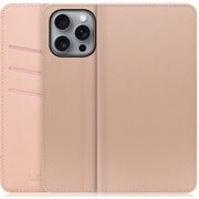 WORK13IP-NEWPK-IP16PM [iPhone 16 Pro Max 用 PUレザースマホケース/スタンド機能＆カードポケット付き シャンパンローズ]
