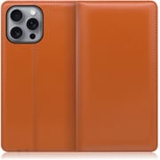WORK14IP-OG-IP16PM [iPhone 16 Pro Max 用 本革スマホケース/スタンド機能＆カードポケット付き オレンジ]