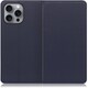 WORK16IP-NY-IP16PM [iPhone 16 Pro Max 用 本革スマホケース/スタンド機能＆カードポケット付き ネイビー]