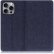 WORK17IP-BU-IP16PM [iPhone 16 Pro Max 用 デニム生地スマホケース/スタンド機能＆カードポケット付き ブルー]