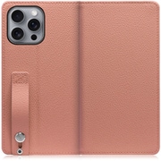 WORK23IP-FM-IP16PM [iPhone 16 Pro Max 用 ベルト付きの本革スマホケース/スタンド機能＆カードポケット付き フラミンゴ]