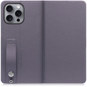 WORK23IP-GB-IP16PM [iPhone 16 Pro Max 用 ベルト付きの本革スマホケース/スタンド機能＆カードポケット付き グレージュ]