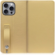 WORK23IP-YL-IP16PM [iPhone 16 Pro Max 用 ベルト付きの本革スマホケース/スタンド機能＆カードポケット付き ジャスミンイエロー]