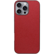 WORK24IP-RD-IP16PM [iPhone 16 Pro Max 用 PUレザースマホケース/ストラップホール付き レッド]