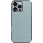 WORK25IP-BU-IP16PM [iPhone 16 Pro Max 用 本革スマホケース/ストラップホール付き スカイブルー]