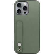 WORK26IP-DG-IP16PM [iPhone 16 Pro Max 用 本革スマホケース/ホールドベルト付き ダルグリーン]