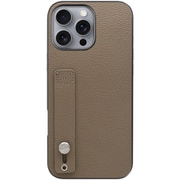 WORK26IP-GB-IP16PM [iPhone 16 Pro Max 用 本革スマホケース/ホールドベルト付き グレージュ]