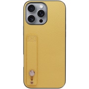 WORK26IP-YL-IP16PM [iPhone 16 Pro Max 用 本革スマホケース/ホールドベルト付き ジャスミンイエロー]