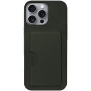 WORK28IP-EG-IP16PM [iPhone 16 Pro Max 用 PUレザースマホケース/カードポケット＆ストラップホール付き エバーグリーン]