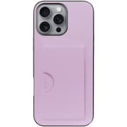 WORK28IP-LLC-IP16PM [iPhone 16 Pro Max 用 PUレザースマホケース/カードポケット＆ストラップホール付き ライラック]