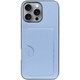 WORK28IP-BU-IP16PM [iPhone 16 Pro Max 用 PUレザースマホケース/カードポケット＆ストラップホール付き ベビーブルー]
