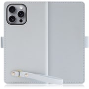 WORK29IP-BU-IP16PM [iPhone 16 Pro Max 用 本革スマホケース/スタンド機能＆ストラップホール付き シャーベットブルー]