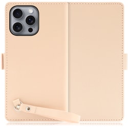 WORK29IP-PK-IP16PM [iPhone 16 Pro Max 用 本革スマホケース/スタンド機能＆ストラップホール付き ピーチピンク]