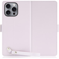WORK29IP-PL-IP16PM [iPhone 16 Pro Max 用 本革スマホケース/スタンド機能＆ストラップホール付き ブルーベリーパープル]