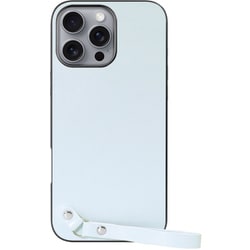 WORK33IP-BU-IP16PM [iPhone 16 Pro Max 用 本革スマホケース/ストラップ＆ストラップホール付き シャーベットブルー]