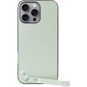 WORK33IP-GN-IP16PM [iPhone 16 Pro Max 用 本革スマホケース/ストラップ＆ストラップホール付き アイスグリーン]