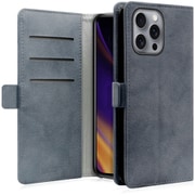 WORK34MAGIP-BU-IP16PM [iPhone 16 Pro Max 用 PUレザースマホケース/スタンド機能＆カードポケット＆ベルト付き ウィンターブルー]