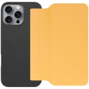 WORK38IP-OG-IP16PM [iPhone 16 Pro Max 用 PUレザースマホケース/ストラップホール＆カードポケット付き メープルオレンジ]