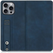 WORK42IP-BU-IP16PM [iPhone 16 Pro Max 用 ベルト付きスマホケース/スタンド機能＆カードポケット付き クラシックブルー]