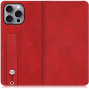 WORK42IP-RD-IP16PM [iPhone 16 Pro Max 用 ベルト付きスマホケース/スタンド機能＆カードポケット付き ロイヤルレッド]