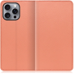 WORK47IP-FM-IP16PM [iPhone 16 Pro Max 用 本革スマホケース/スタンド機能＆カードポケット付き フラミンゴ]