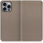 WORK47IP-GB-IP16PM [iPhone 16 Pro Max 用 本革スマホケース/スタンド機能＆カードポケット付き グレージュ]