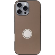 WORK48IP-BN-IP16PM [iPhone 16 Pro Max 用 本革スマホケース/スタンド機能＆ストラップホール付き ラテブラウン]