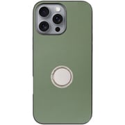WORK48IP-GN-IP16PM [iPhone 16 Pro Max 用 本革スマホケース/スタンド機能＆ストラップホール付き ホーリーグリーン]