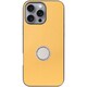 WORK48IP-YL-IP16PM [iPhone 16 Pro Max 用 本革スマホケース/スタンド機能＆ストラップホール付き イエローベージュ]