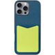 WORK49IP-NYYL-IP16PM [iPhone 16 Pro Max 用 PUレザースマホケース/ストラップホール＆カードポケット付き ネイビーイエロー]