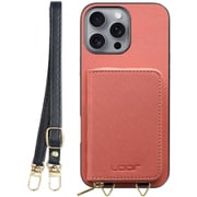 WORK24MPIP-CSM-IP16PM [iPhone 16 Pro Max 用 小銭入れ付きスマホケース/PUレザー/ストラップ付き コスモス]