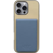 WORK56SCIP-BGBU-IP16PM [iPhone 16 Pro Max 用 折り畳み式カードポケット/本革/4枚収納 ベージュブルー]