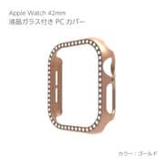 AW-GLPCS42-GO [Apple Watch Series10 液晶ガラス付き PCカバー ストーン 42mm ゴールド]