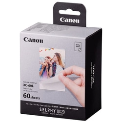 SELPHY（セルフィー） QX20専用 カラーインク ラベルセット カードサイズシール紙 60枚入 XC-60L