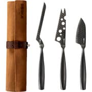 BOSKA(ボスカ) チーズナイフ 3本&本革スリーブセット Monaco+ Black 307089