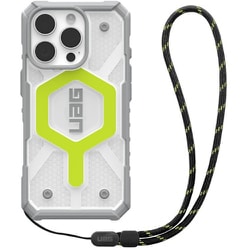 UAG-RIPH24MA-MS-AN/L [iPhone 16 Pro用 MAGSAFE対応 PATHFINDER CLEAR （ランヤード同梱） アクティブネオン]