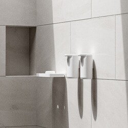 ZONE DENMARK シャワーシェルフ　RIM ブラック RIM shower shelf high 11x22 cm from Zone Denmark